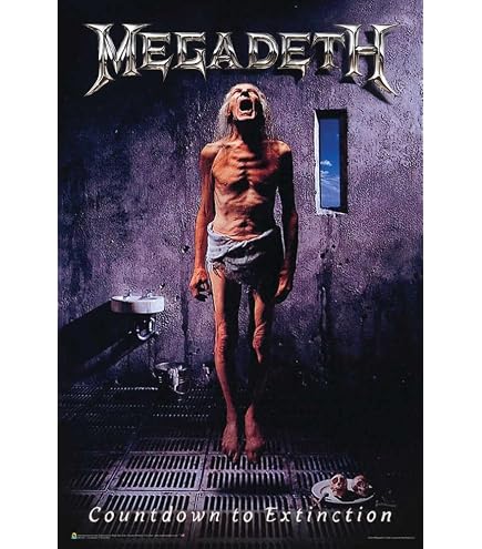 Amazon.com: Megadeth - Music Poster (Album Cover: Countdown To