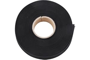 VAGOCOM 1 Inch Double Fold Bias Tape, Wide Fabric Sewing Tape Tape for Hemming Seaming Binding Piping Quilting (10 Yards, Black)