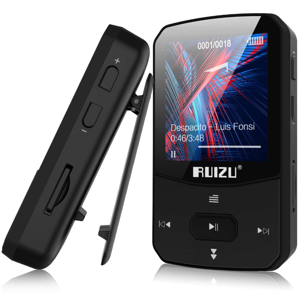 RUIZU X52 16GB Clip Mp3 Player with Bluetooth 5.0 16GB Lossless Sound