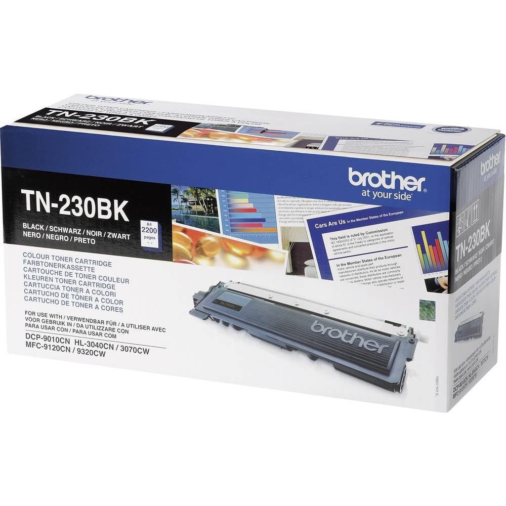 Brother TN230BK - Black - original - toner cartridge - for Brother DCP-9010CN, HL-3040CN, HL-3040CW, HL-3070CW, MFC-9120CN, MFC-9320CN, MFC-9320CW