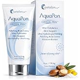Aquapon Hydrating Body Cream for Women and Men, Crystal Peel Daily Face and Body Moisturizer for Dry Skin, Sensitive Skin Safe Post-Exfoliation Polishing Cream for Dry Cracked Skin, 6 Fl Oz