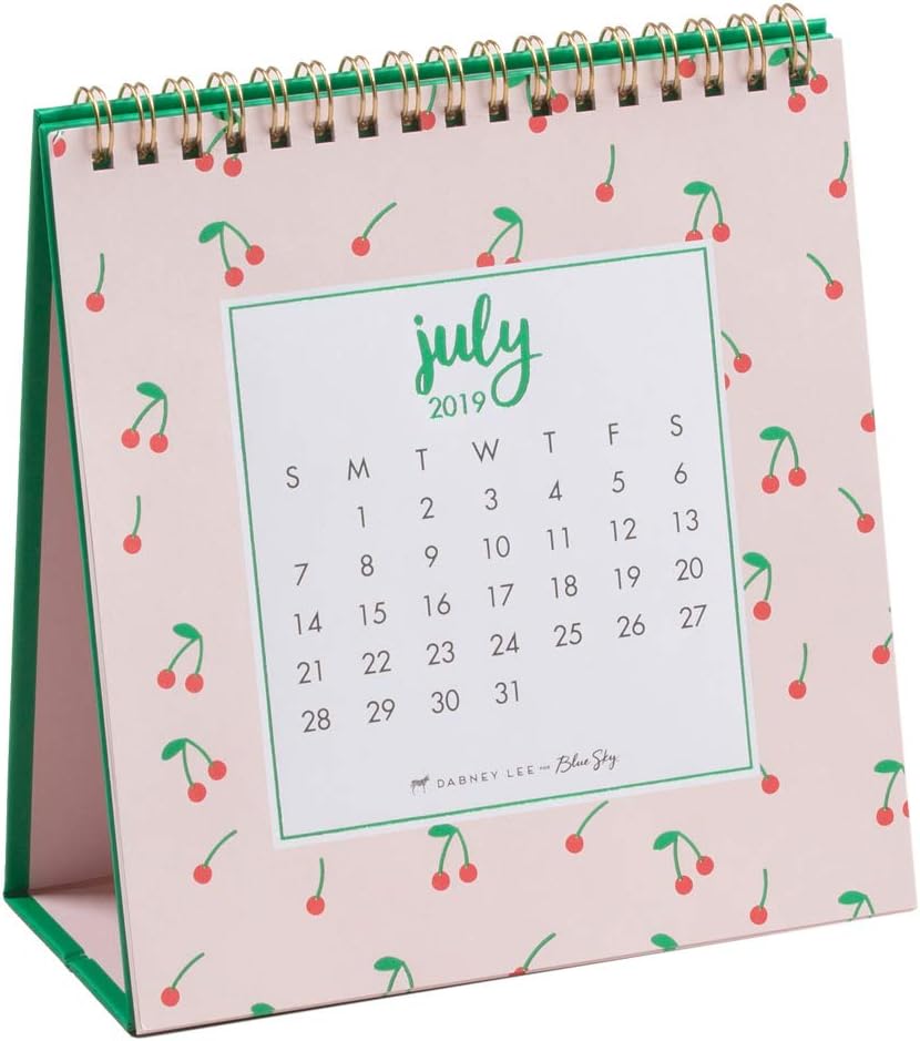 Best blue sky desk calendar wire