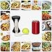 AmaziPro8 Spiralizer Best Vegetable Pasta Maker, Make Veggie Spaghetti, Zucchini Noodles, Cut Spiral Vegetables Super Easy with Sprial Slicer + FREE Silicone Can Lid + Recipe downloadable Book