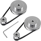 ALAMSCN GT2 Timing Pulley 20 60 Tooth 5mm Bore Belt 200mm for 3D Printer view 7