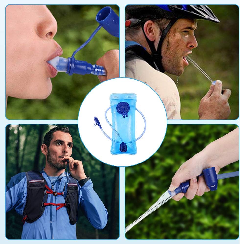 SKL Hydration Bladder 2 Liter Water Bladder Leak-Proof Hydration Pack Replacement with Upgraded Auto Shut-Off System for Hiking Running Cycling Biking Climbing Adults : Sports & Outdoors