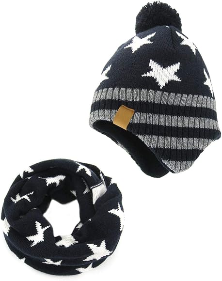children's knit hat with ear flaps