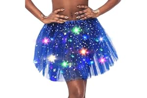 Sinalty Light Up Tutu Skirt Rave Ballet Dance Skirts Led Costume Dress for Women and Girls