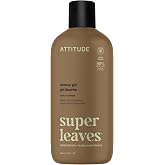 ATTITUDE Essential Oil Body &amp; Face Wash, Bergamot &amp; Ylang-Ylang, 15 Fl Oz | EWG Verified, 98% Naturally Derived, Botanical Scent, Moisturizing, For Women &amp; Men, Rich Lather, Vegan, Dermatologist Tested