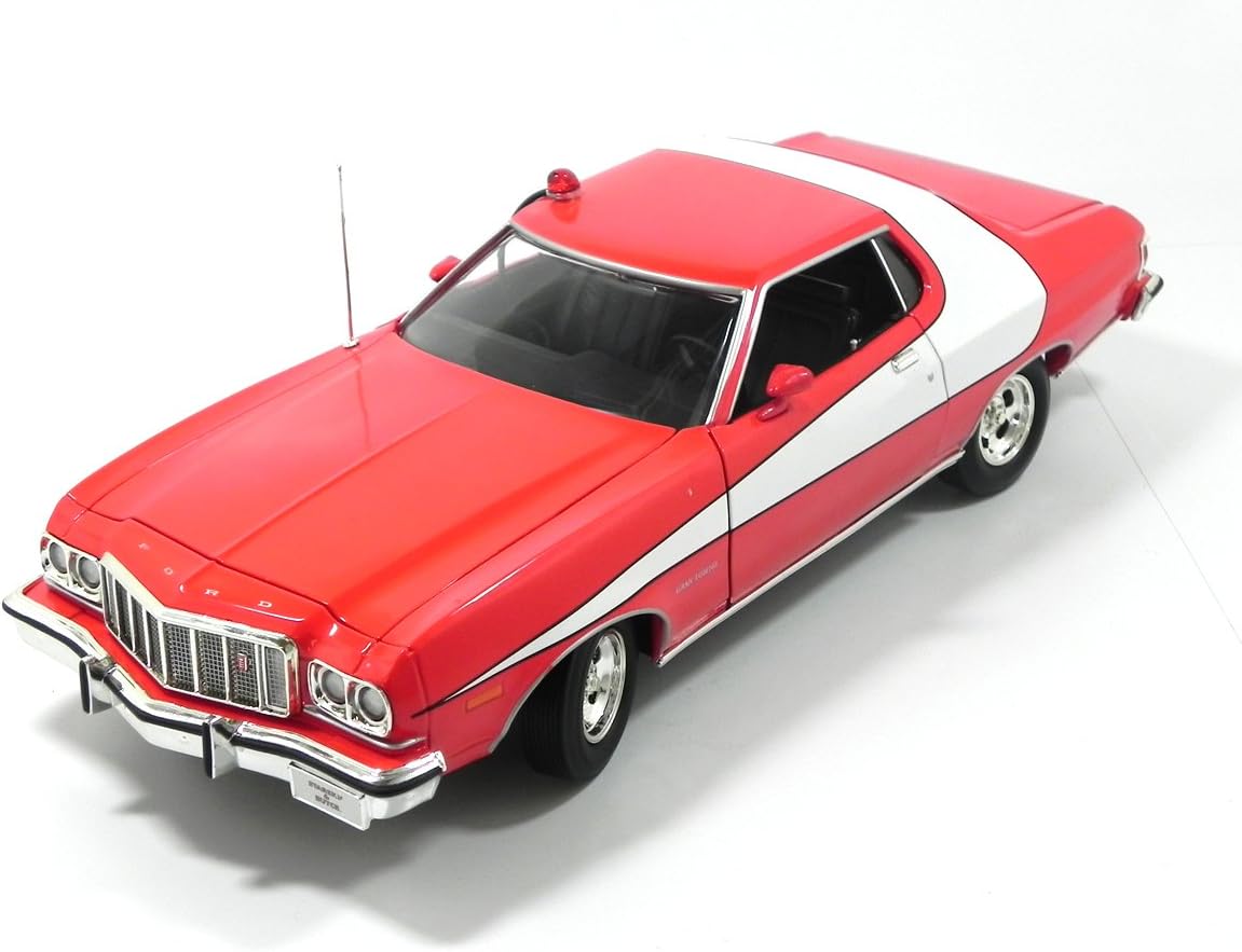 Amazon 18 スタスキー ハッチ フォード グラントリノ 赤色燈 警察無線付き 限定 ミニカー ダイキャストカー おもちゃ