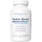 BIOTICS RESEARCH Hydro Zyme&trade; Digestive Enzymes Contains Betaine HCl 250Tabs | Enzymes for Digestion, Women &amp; Men, Supplement Includes Pepsin, Pancreatin, B6, Supports Healthy Gastric pH &amp; Immune Health