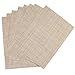 Benson Mills Longport Woven Vinyl Placemat, Beige, Set of 8