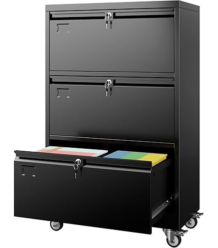 Amazon.com: Hirsh 42 inch Wide 5 Drawer Metal Lateral File Cabinet