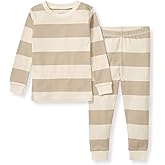 Burt's Bees Baby Boys' 2-Piece Long Sleeve Tee and Pants Organic Cotton Pajama Set