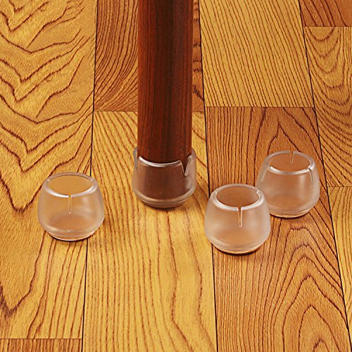 Maydahui 36PCS Round Chair Leg Floor Protector Rubber Caps Silicone Table Pads Furniture Circular Feet Covers ( Size 1 to 1-1/7 Inches)