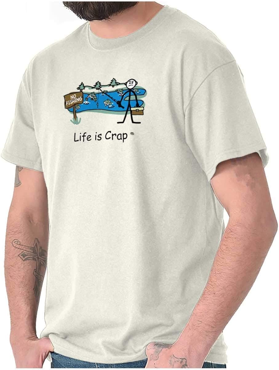 Sdmnsg_T TShirt mit Aufschrift "No Fishing Pond Ironic Sarcasm