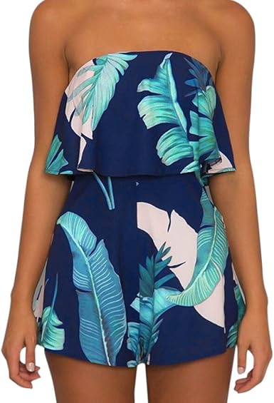 strapless shorts playsuit