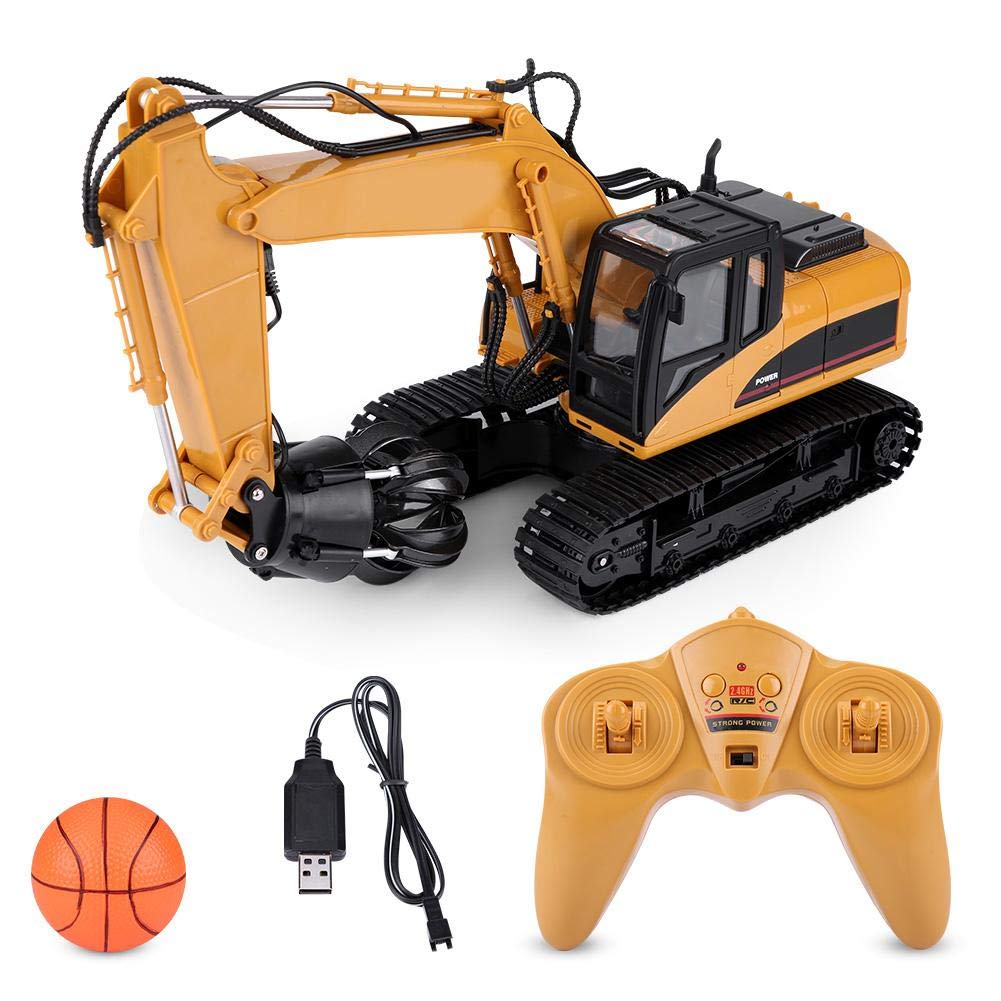 HUINA RC Truck,2.4G 16CH Remote Control Construction Toy Bulldozer Snow