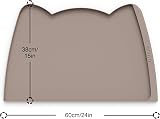 OHMO Cat Food Mat 60x38cm Silicone Waterproof Non-Skid Large Pet Feeding Mat view 2