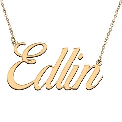 HUAN XUN Customized Custom Simple Any Name Necklace