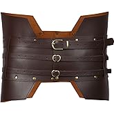 YYKSYDPT Retro Belt Medieval PU Leather Armor Adjustable Wide Studded Waist Belt For Halloween Cosplay Costume Accessory