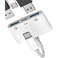 zoyuzan 134-tp-BH-2USBIPhone 15 Pro Max Ipad USB-C OTG Cable Charger Adapter(3in1) Type C to Dual USB Dongle Thunderbolt Charging Converter 3.0 Mouse Port,Keyboard,Flash Drive Compatible for Samsung