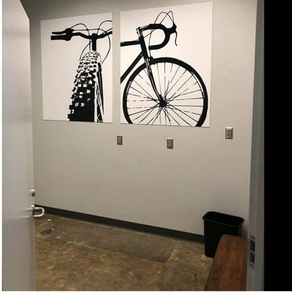 Motivational Art Cycling Canvas Painting Wall Pictures Bike Canvas Art Prints and Posters Gift Home Kids Room Decor 50x70cmx2 No Frame