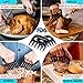 Lefu Mae BBQ Oven Gloves Heat Resistant, Meat Thermometer, Meat Shredder Claw and BBQ Grill Mat (4 in 1) BBQ Grilling Tool Accessory for Indoor Outdoor Cooking with Gift Box