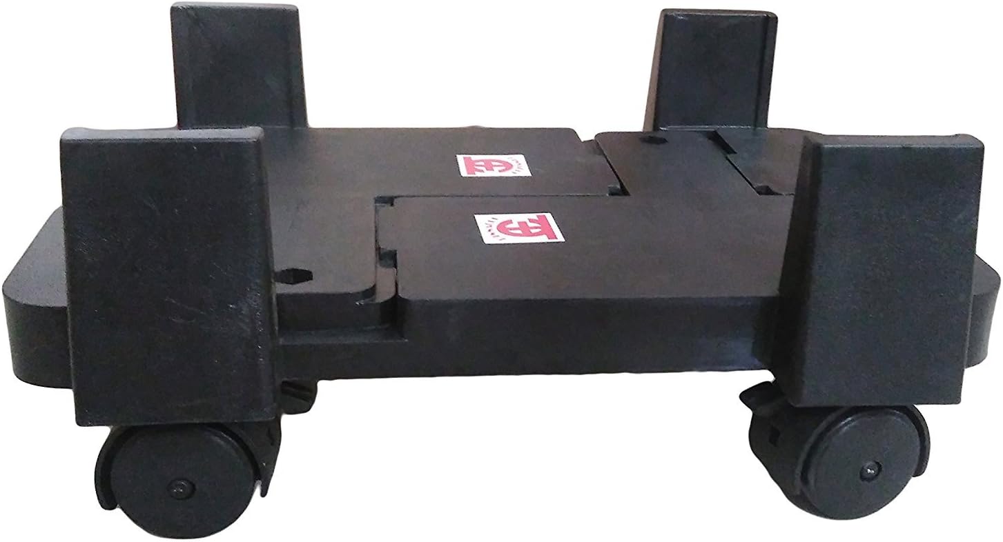 ASHshop Black Heavy Duty CPU Trolley Stand