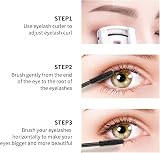 NICEMOVIC 4D Silk Fiber Mascara Black Waterproof Long-Lasting Volumizing view 5