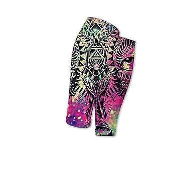Amazoncom Calf Compression Sleeve Rainbow Colorful She