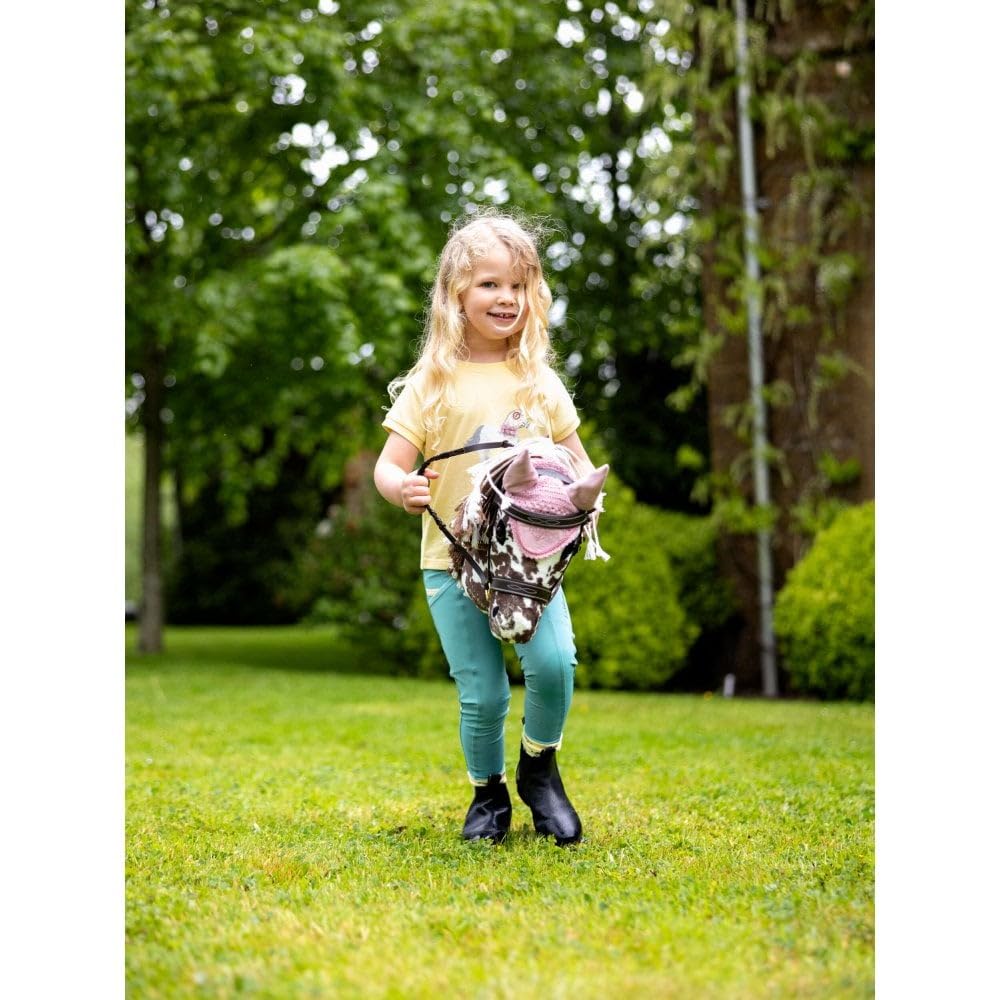 LeMieux Hobby Horse Montana - Brown and White Appaloosa - Realistic Head - Perfect for Kids