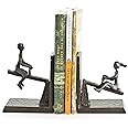 Danya B. ZI13023 See-Saw Metal Bookend Set. Iron Metal Art for Home and Office Decor – Decorative bookends for Shelves. Perfect Accents for Your Book Shelf or Coffee Table Book Organization