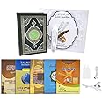 Digital Holy Quran Pen, Anlising Exclusive Word-by-Word Function for Kid and Arabic Learner Downloading Many Reciters and Languages Digital Qu'ran Talking Pen 5 Small Books Color Box Ramadan Gift