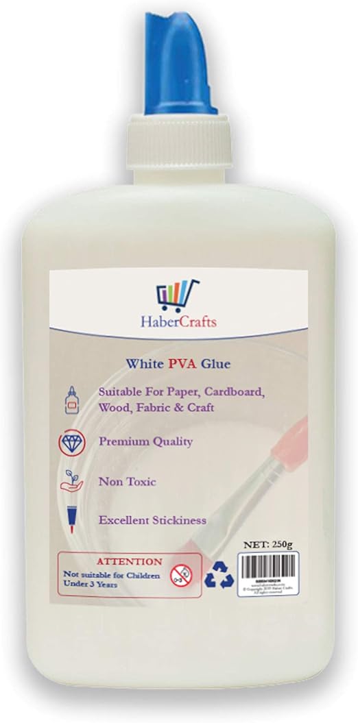 PVA Glue Washable Child Safe PVA Glue (250ml) Adhesive Arts And Crafts