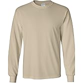 Cotton 6 oz. Long-Sleeve T-Shirt (G240) Sand, M