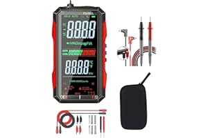 Digital Voltmeter True 6000-Count USB Rechargeable Multimeter Auto Ranging Large Color Screen Backlight Smart Voltage Current