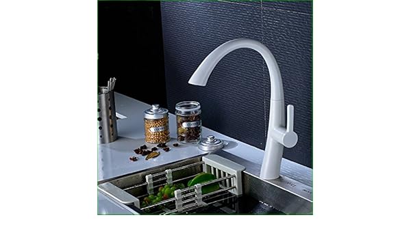 Yise 174 White Painting Kitchen Faucet Pull Out Faucets For