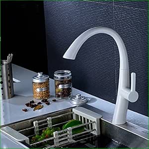 Yise 174 White Painting Kitchen Faucet Pull Out Faucets For