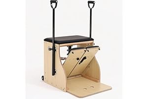 STSERT ZONE Pilates Chair, Split-Pedal Stability Pilates Combo Chair with Handles,Resistance Bands Chair Pilates Reformer Machine,Yoga Fitness Trainer,Pilates Equipment for Home Studio Use