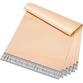 Metronic Poly Mailers 12x15.5 100 Pack, Medium Size Shipping Bags for Clothing, Strong Self-Seal Mailers Poly Bags Shipping Envelopes, Thick Mailing Bags Package Bags for Small Business, Champagne