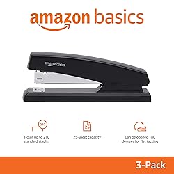 Amazon Basics Desktop Stapler with 1000