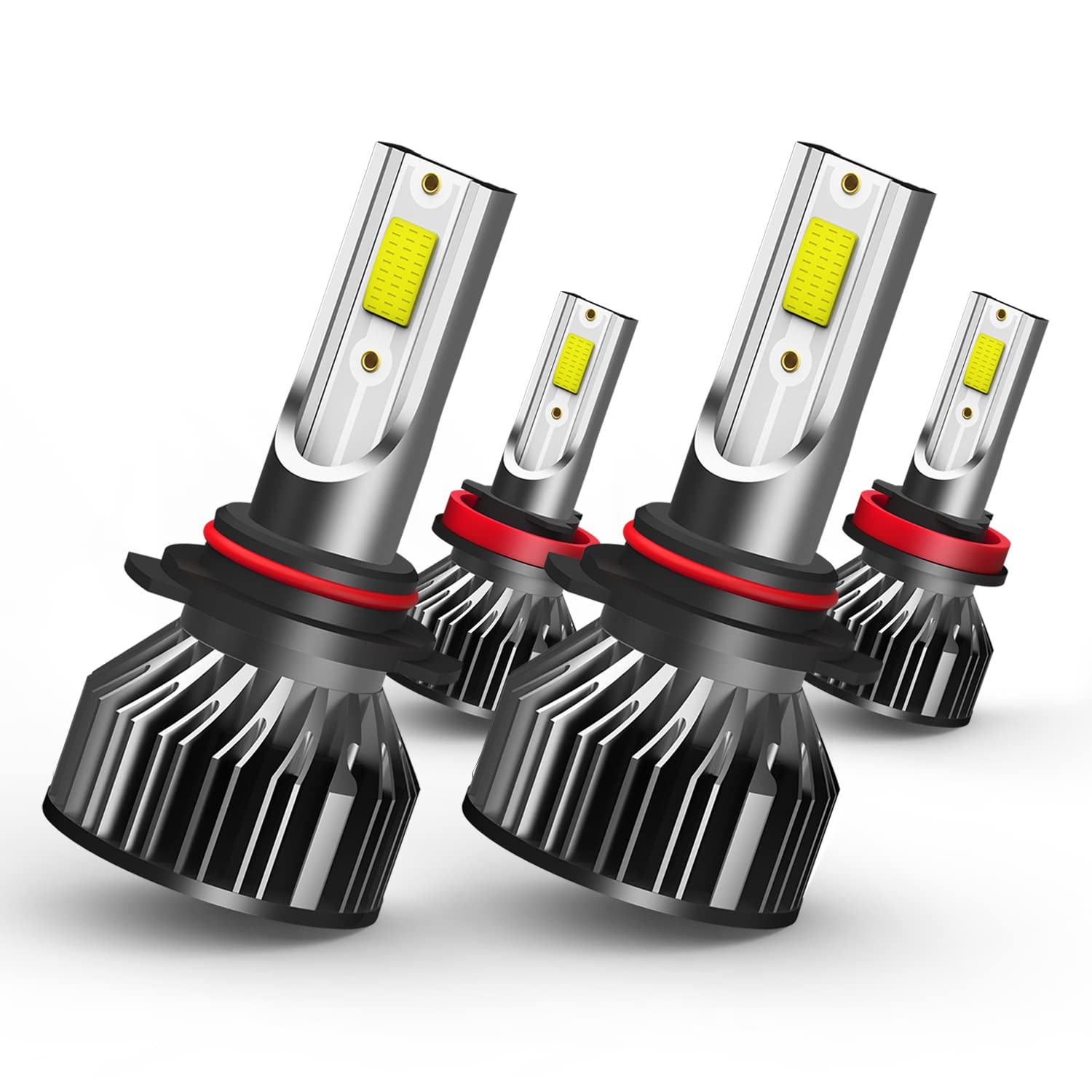 Photo 1 of SPBRTBUB led headlight bulbs, compatible with TOYOTA SIENNA (2011-2020), 9005/HB3 High Beam + H11 Low Beam, Super Bright 6000K Light, Plug and Play, Pack of 4