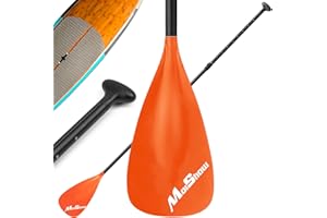 MoiShow SUP Paddle - Adjustable 3 Pieces Stand Up Paddle Board Paddle with Unique Lock Design Floating Alloy Shaft Paddleboard Paddle