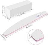 FRIUSATE 10pc White Nail Buffer Blocks & Files for Natural Acrylic Gel Nails view 2