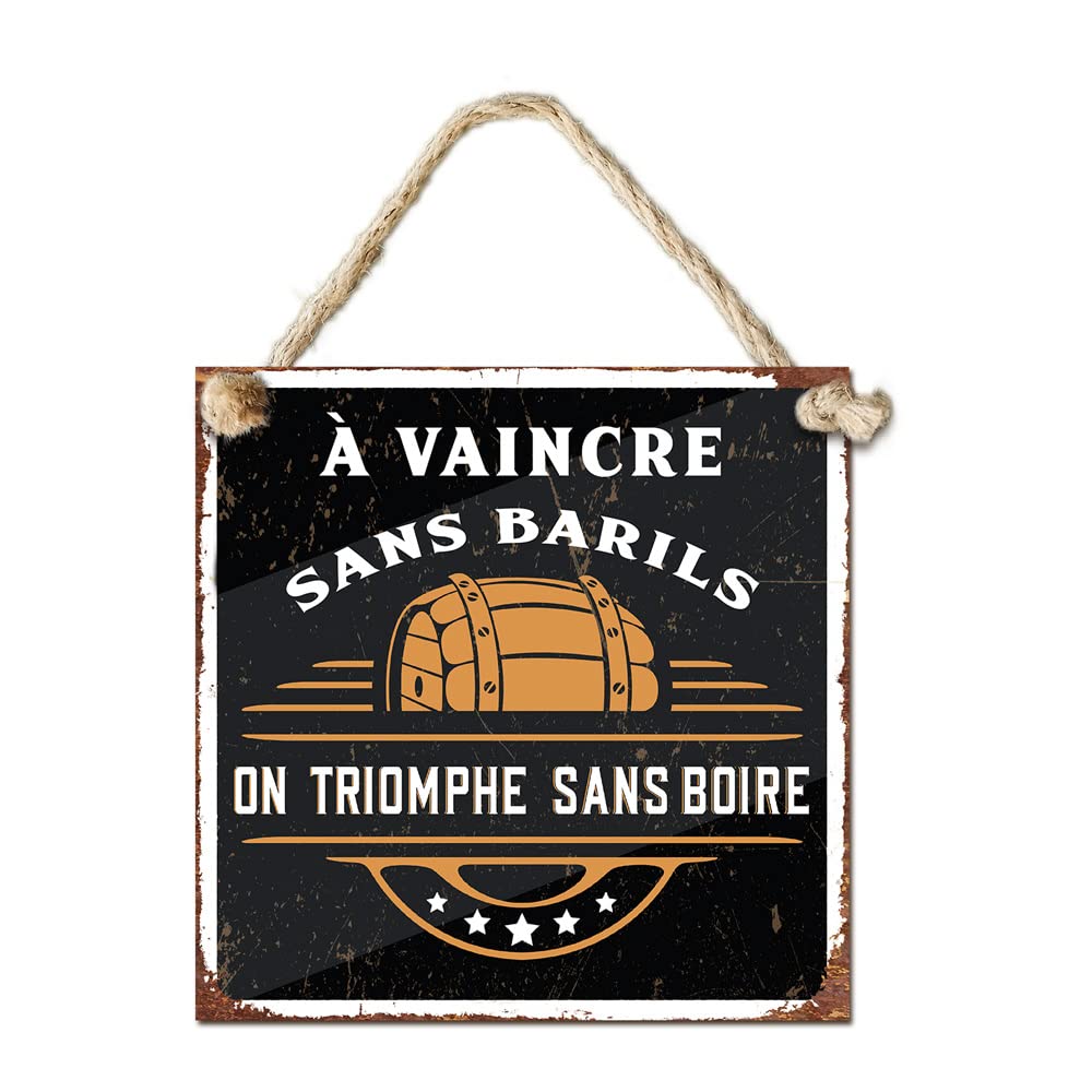 STC Metal on Triomphe Without Drink Sign [French Language]