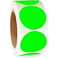 2 Inch Color-Code Labels Round Circle Stickers for Color Coding - Fluorescent Green Inventory Labels Moving Stickers for Labeling Warehouse Classroom Office Food Service and Medical 500 Pcs