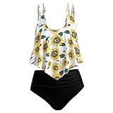 Swimsuits for Women Hosamtel Tankini Set Two Pieces