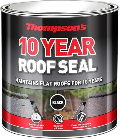 Ronseal Thompsons High Performance Roof Seal Black 4 Litre