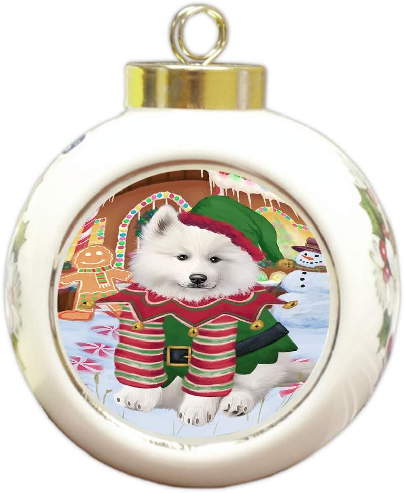 samoyed christmas ornament