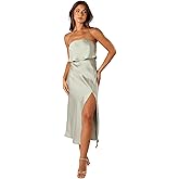 Petal & Pup Womens Vienna Strapless Midi Dress